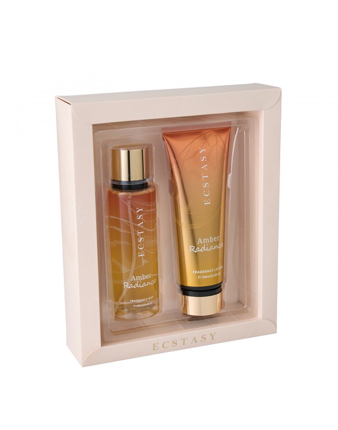 Ecstasy Gift Set - Amber Radiance Body Cream 236ml + Body Mist 250ml