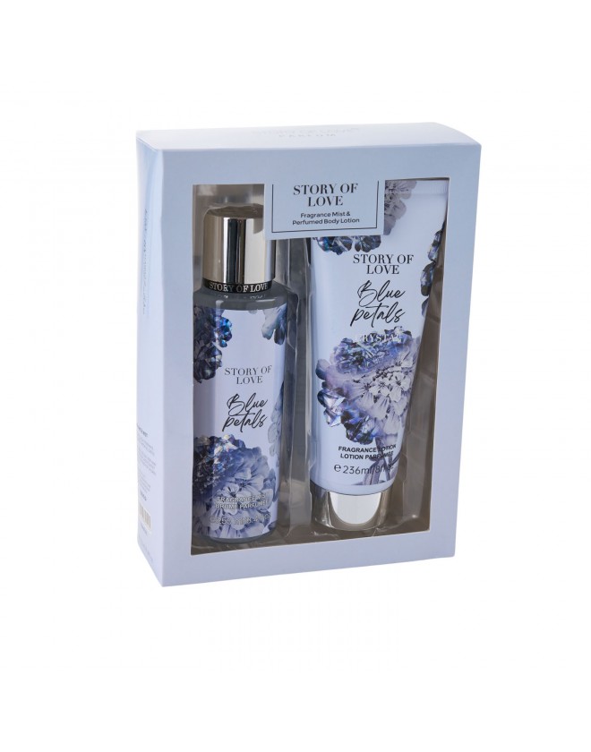 Story of Love Gift Set Blue Petals