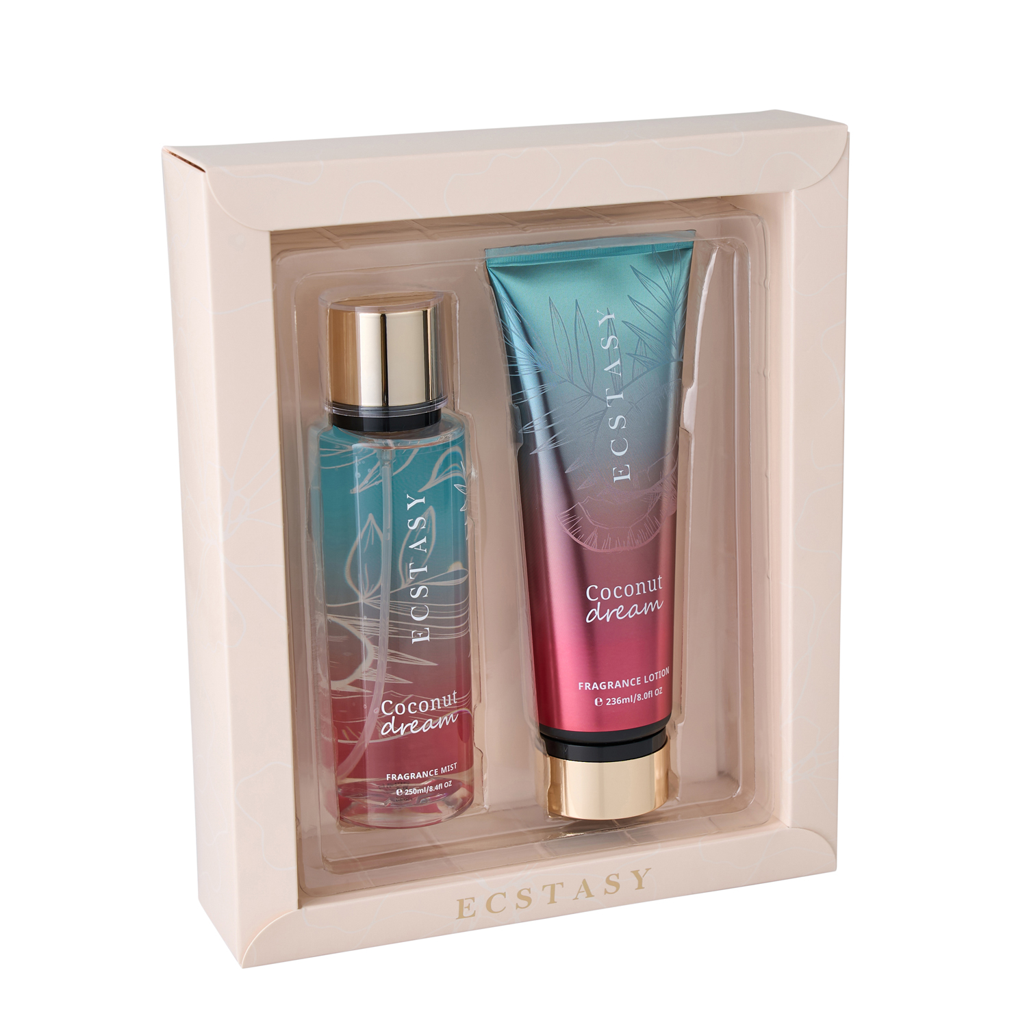 Ecstasy Σετ Δώρου - Coconut Dream Body Cream 236ml + Body Mist 250ml