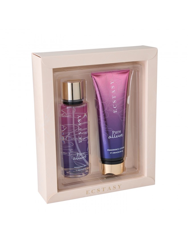 Ecstasy Gift Set - Pure Allure Body Cream 236ml + Body Mist 250ml