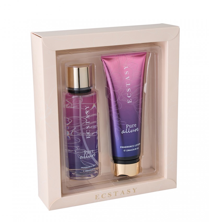 Ecstasy Σετ Δώρου - Pure Allure Body Cream 236ml + Body Mist 250ml