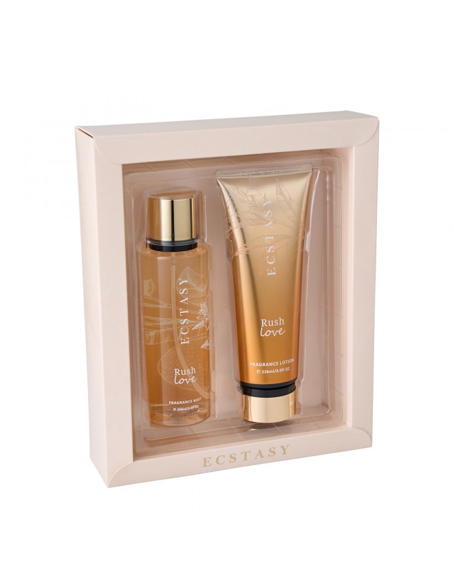 Ecstasy Gift Set - Rush Love Body Cream 236ml + Body Mist 250ml