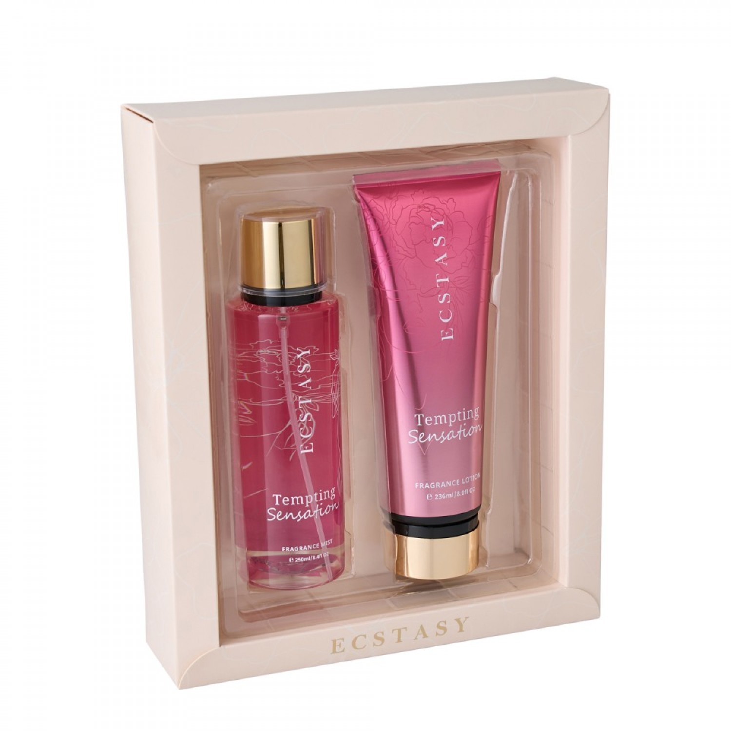 Ecstasy Σετ Δώρου - Tempting Sensation Body Cream 236ml + Body Mist 250ml