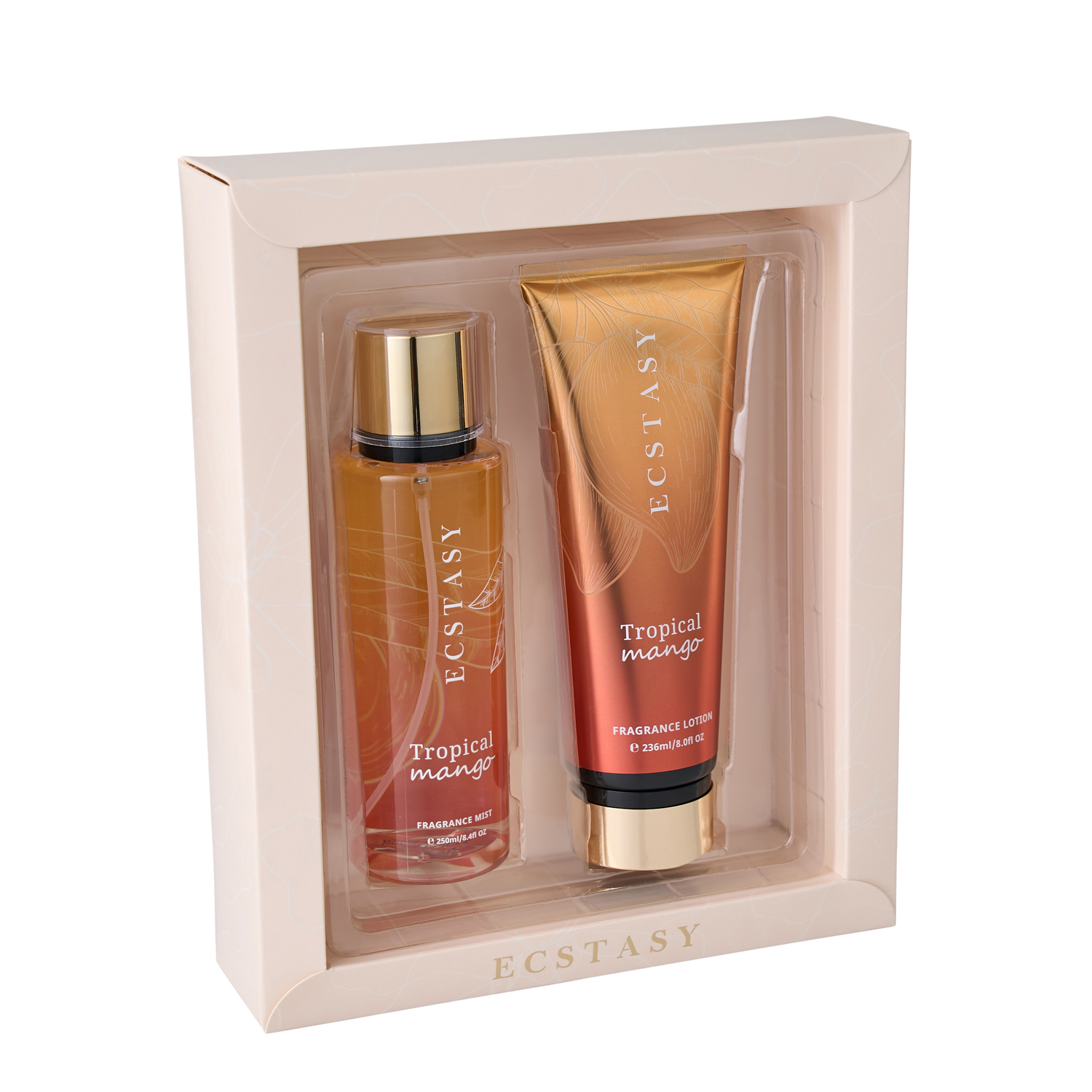 Ecstasy Σετ Δώρου - Tropical Mango Body Cream 236ml + Body Mist 250ml